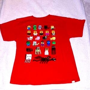 👪💲Kids Mindcraft t shirt, Large Boys shirt, no tears nice 👍 💲